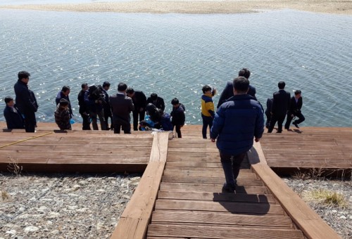 고성어린연어방류 행사