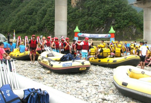 전국수상레저스포츠연합회장배 전국와일드워터래프팅대회