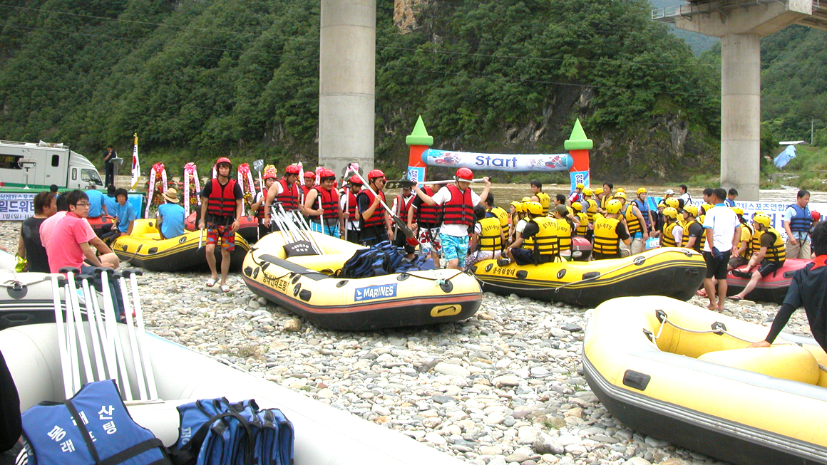 전국수상레저스포츠연합회장배 전국와일드워터래프팅대회